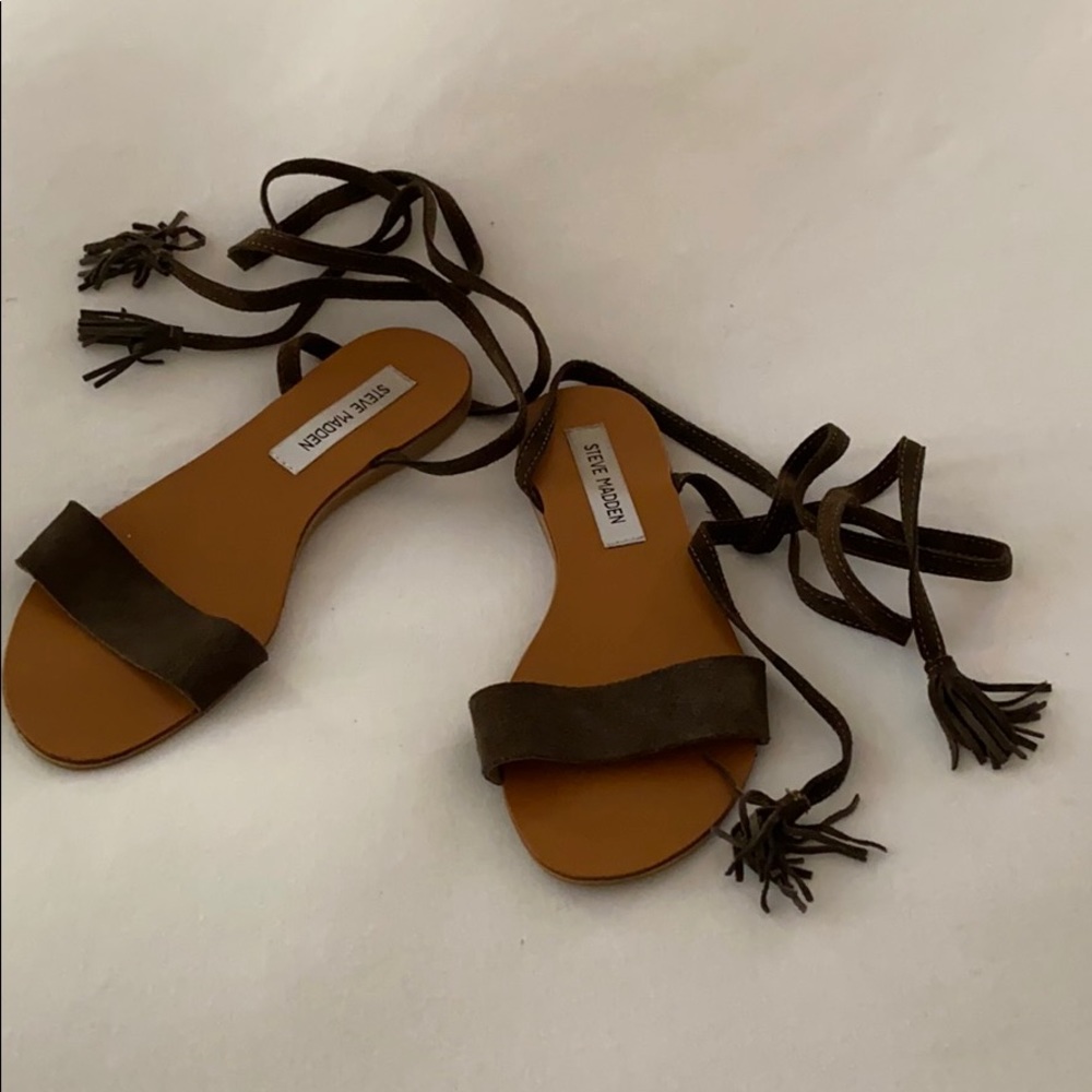 Green Steve Madden Sandals Size 7